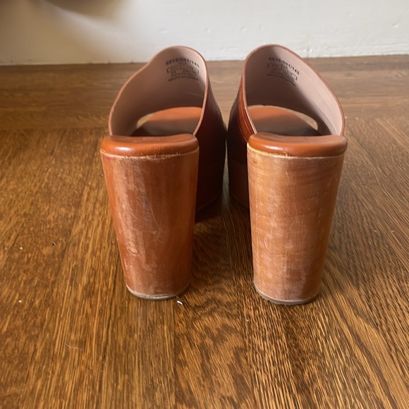 Zara Croc Leather Platform Heels - Picture 6 of 7